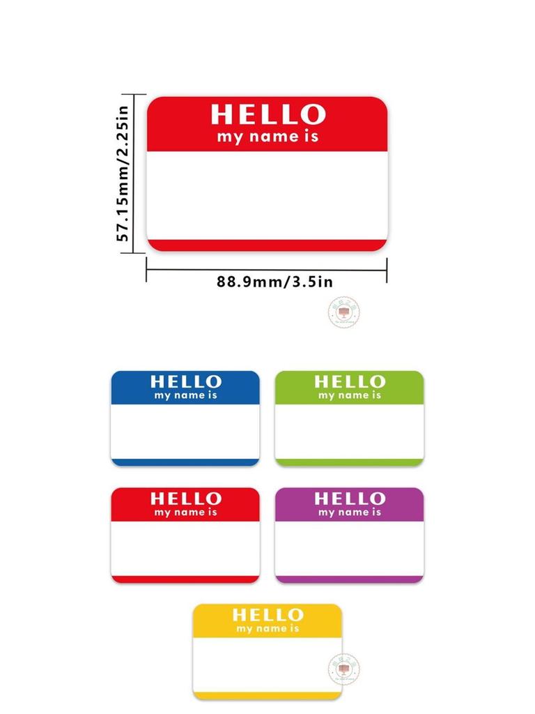 Roll of 300 Colorful Blank Labels for DIY, School, Sports, and Storage Marking