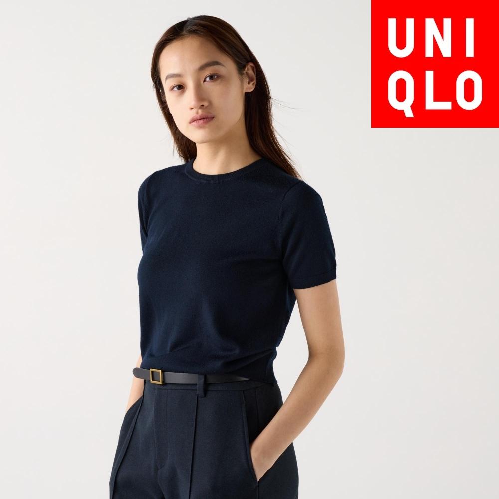 

Свитер Uniqlo Merino с круглым вырезом и коротким рукавом 01 OFF WHITE/WOMEN XS
