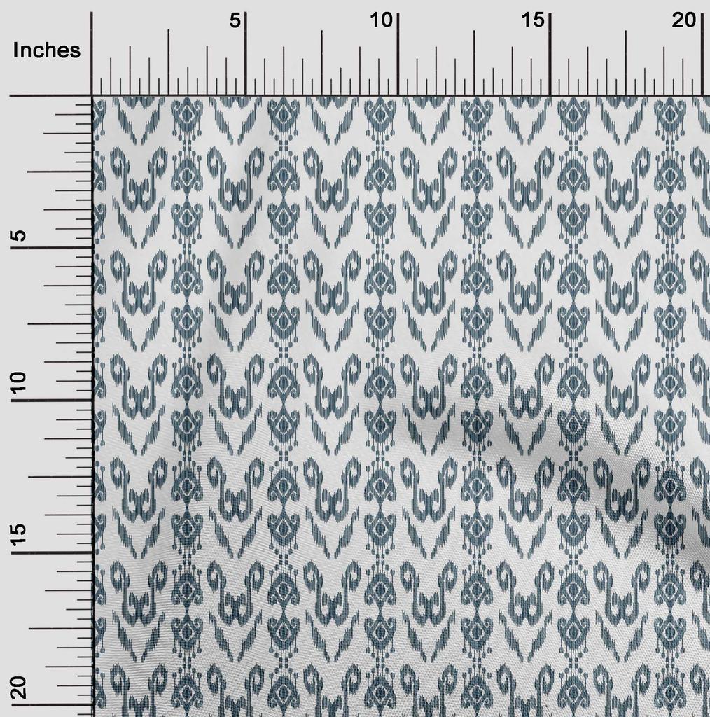 oneOone Cotton Flex Fabric Ethnic Ikat Decor Fabric Printed BTY 40 Inch Wide