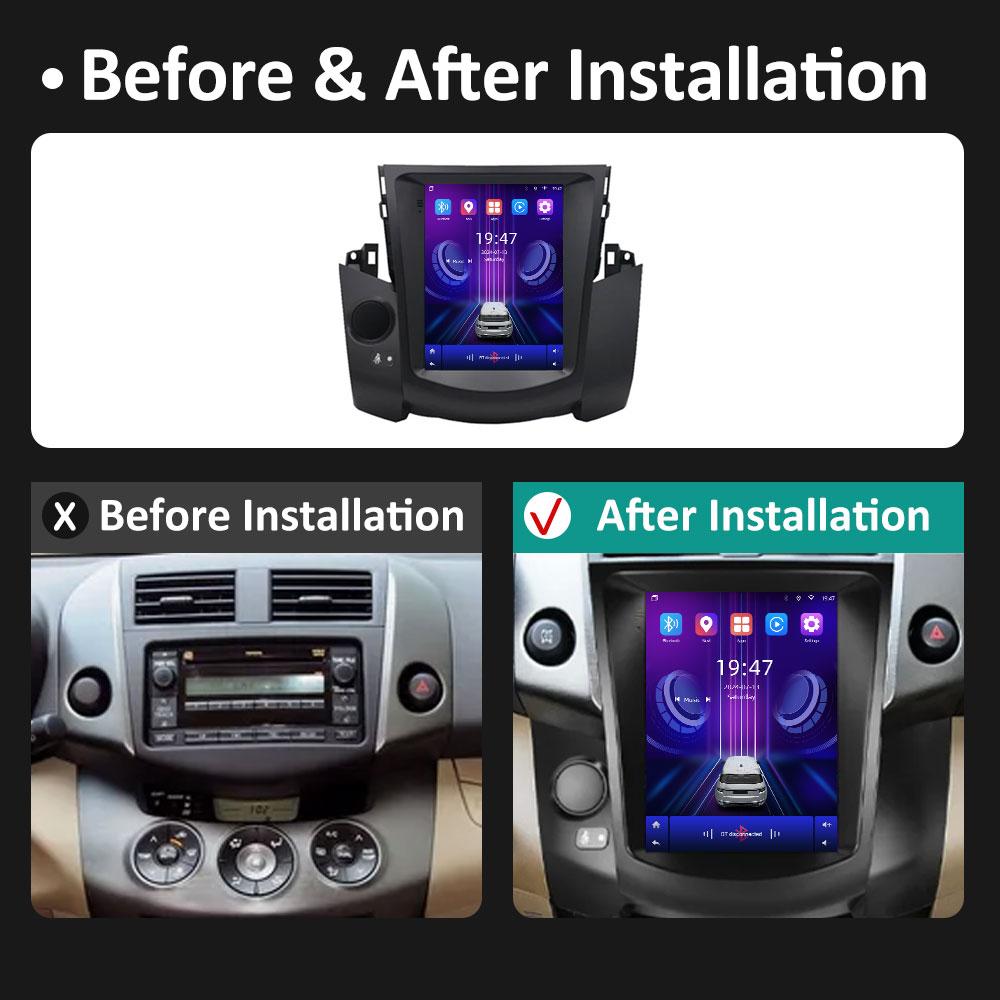 For Toyota RAV4 2009 2010 2011 2012 Car Video Radio Multimedia Player DSP Stereo Android OS IPS Touch Screen GPS Navi Head Unit