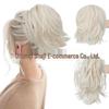 Adjustable High-Temperature Silk Short Curly Clip-On Ponytail Wig for Women