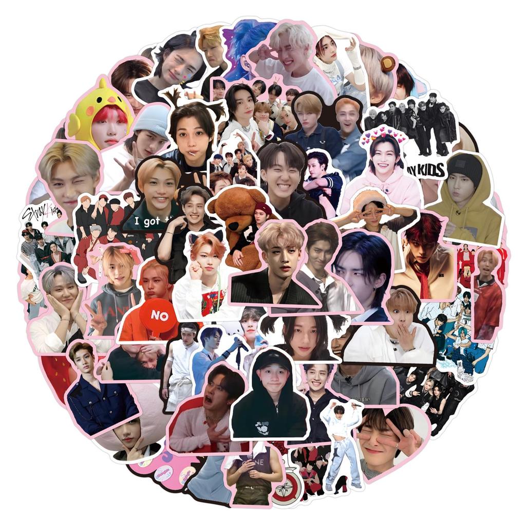 50-100 Korean Boy Group Stray Kids Waterproof Graffiti Decorative Stickers