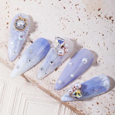10Pcs Nail Palace Shining Gloss Three-dimensional High Rhinestone Glitter DIY Style Nail Art Accessories Manicure