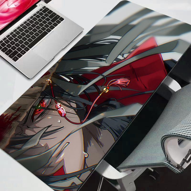 Naruto Mouse Pad Large Gamer Gaming Accessories Speed Keyboard Rubber Lock Edge Desk Mat Laptop Mousepad Durable Anime