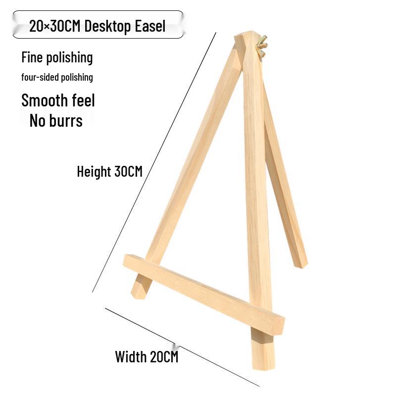 Mini Șevalet de Birou din Lemn pentru Cadru de Afișare Pictură în Ulei Numerotată pentru Copii