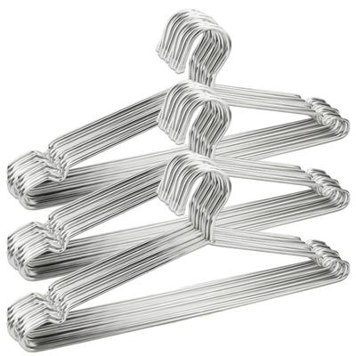 Stainless Steel Hangers Set of 30 (Unisex) - - Stylish, Thin, Durable, Rust-Resistant, Non-Bendable, Non-Slip