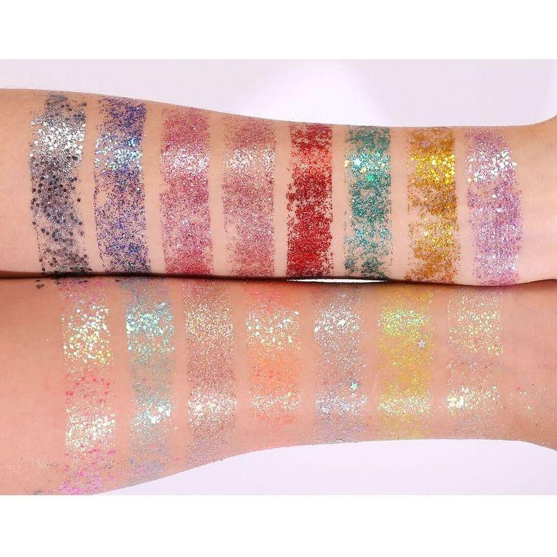 HANDAIYAN - Lidschattenpalette mit Glitzer-Pailletten