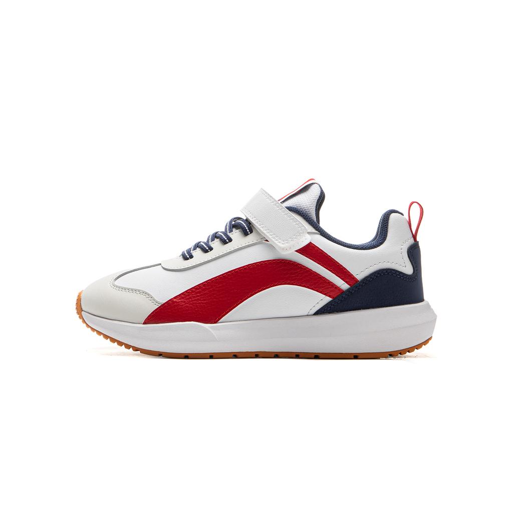 Li Ning Kids Synthetic Leather Fashion Simple Versatile Casual Shock Absorbing Non-Slip Low-Top Outdoor Shoes Kids Shoes YKCU082-13A