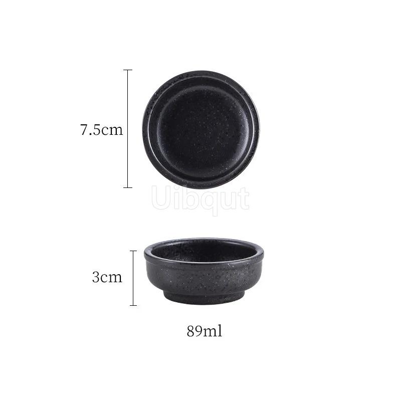 Sauce Seasoning Dipping dish Soy sauce tray Snack dishes Japanese Cuisine Commercial ceramics Round flavor dish ceramic bowl