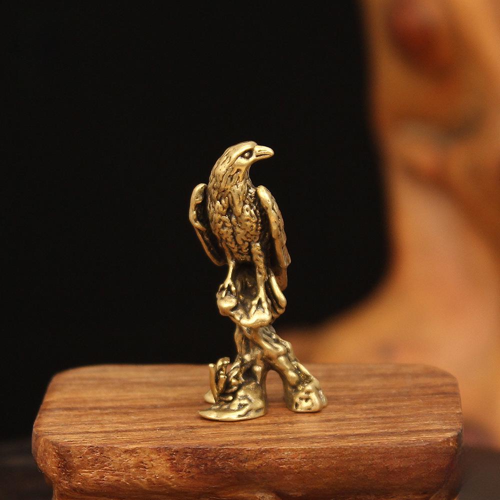Brass Eagle Ornaments: Creative Office Desktop Decor