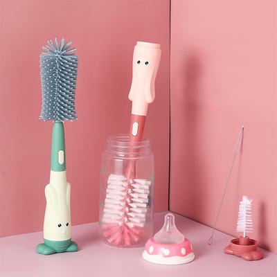 Čisticí kartáček na láhve na dudlík Čisticí kartáček na láhve s kojeneckým mlékem Silikonový kartáč na čištění kelímků