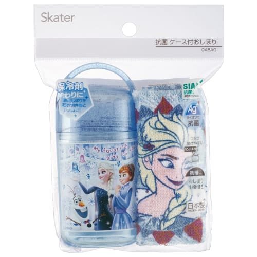 Skater Antibacterial Wet towel set with case Wet towel Disney Frozen 24 Made in Japan 32 x 30.5 cm OA5AG-A