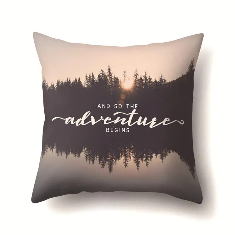 Four Seasons Landscape Pillowcase Office Living Room Home Pillowcase Car Ornaments