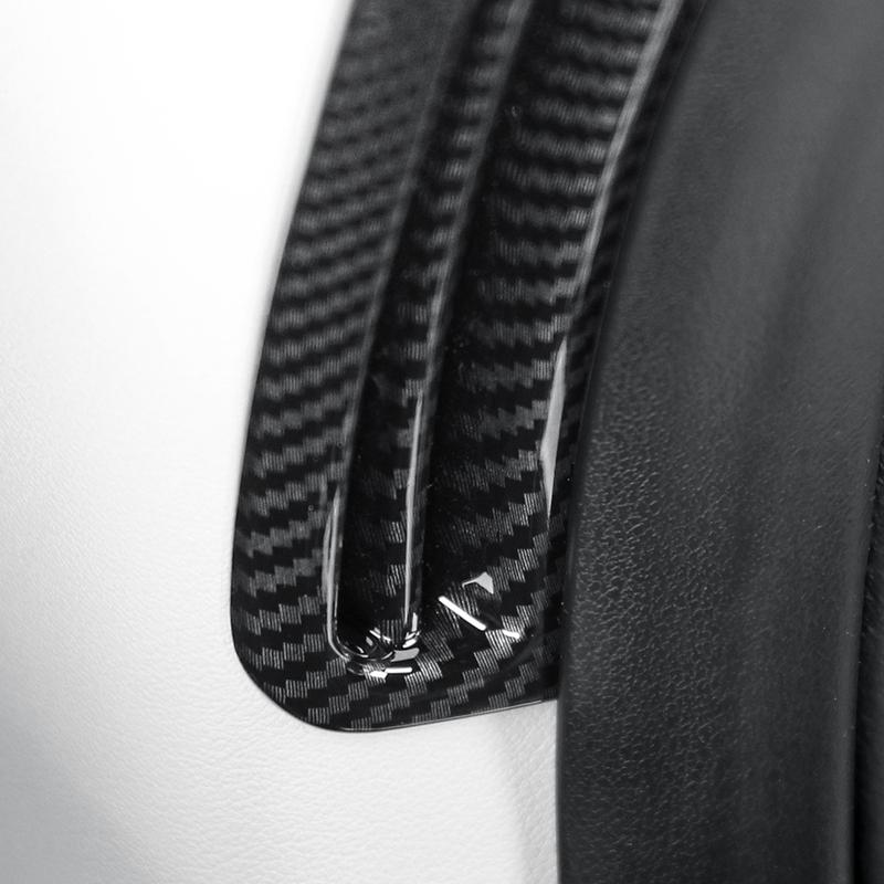 For KIA EV6 LHD Car Interior A-pillar Carbon Fiber Front Upper Air Conditioner Air Outlet Stripes Cover