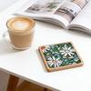 Adult Craft Set For Making Floral Coaster Includes Glass And Bamboos Base Random Color And Shape