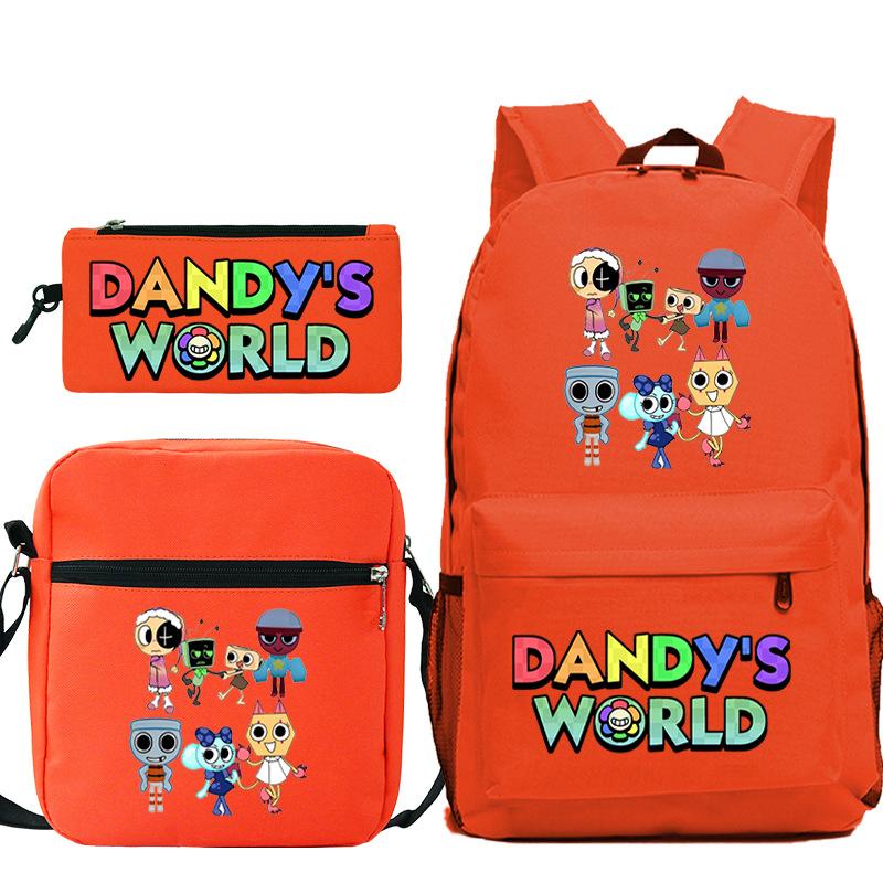 New Dandy's World Game Merchandise Cartoon Print Children's Backpack Cross-border Large-capacity Student Schoolbag