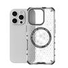 For iPhone 16 Pro Magnetic Case Reinforced Corner Honeycomb TPU+PC Phone Cover