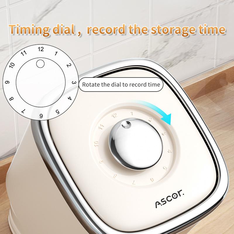 Rice Bucket Moisture Proof Grain Dispenser Rotating Kitchen Powder Storage Box Household Insect-proof Storing Rice Container Box