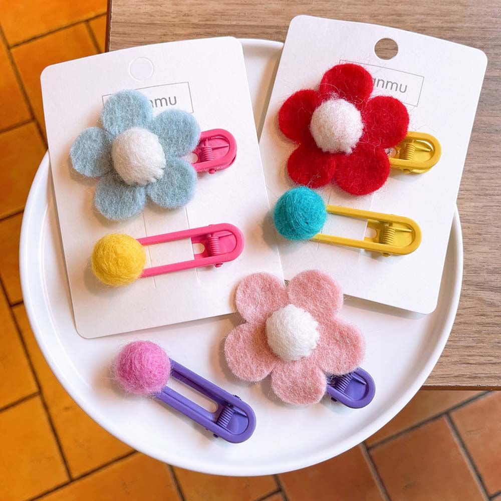 

Hair Grip Headdress Children Hairpins Felt Flowers Barrettes Kids Flowers Hair Clips Bangs Clip