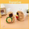 Cartoon Chef Capybara Plush Doll Children Toys Keychains Backpack Decoration
