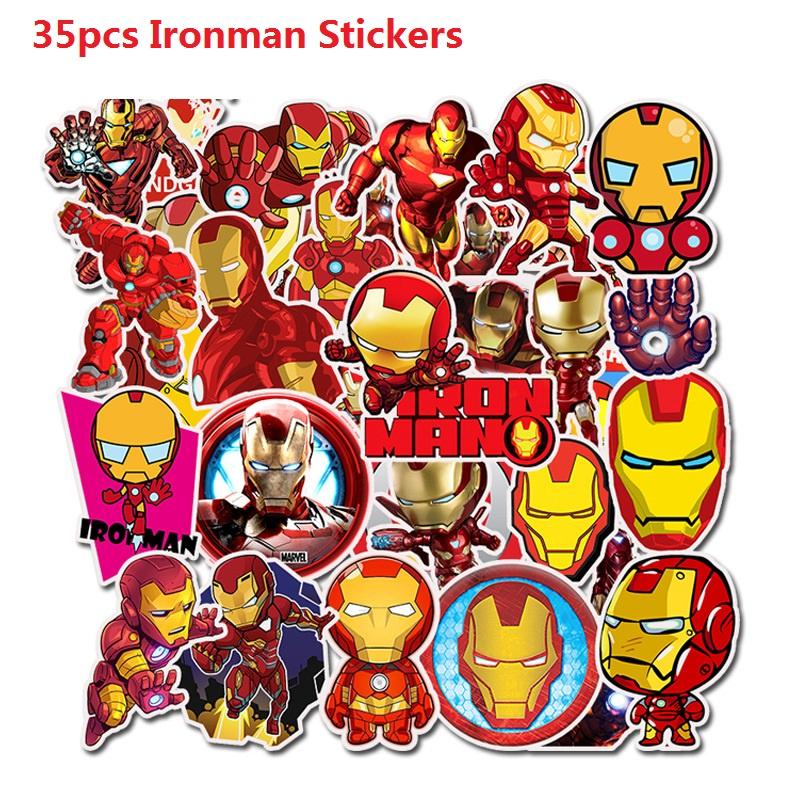 

Premium Ironman Tony Stark Stickers Waterproof Super Hero Avengers 4 Endgame Set