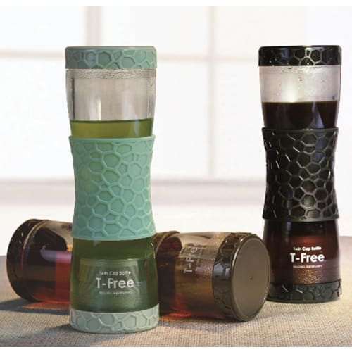 MacMar Twin Cap Bottle Tea Free Green 500ml AA0026