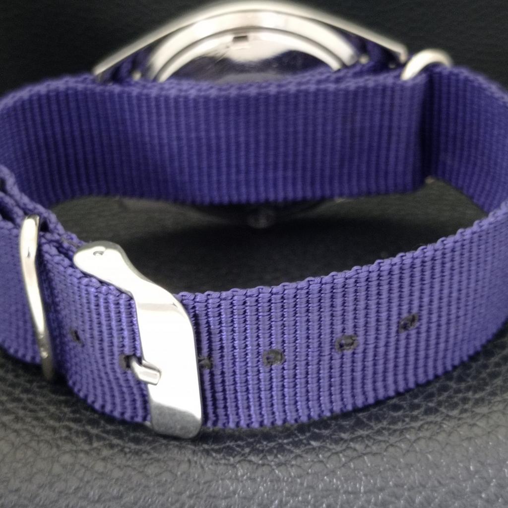 Seiko 5 AUTOMATIC 6319A JAPAN MENS VINTAGE BLUE COLOR DIAL WATCH A701405-5 R206b-a701405