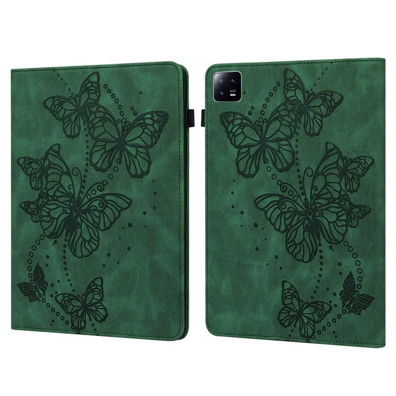 Tablet Case For Xiaomi Pad 6 Pro Case 11'' Vintage Flower Embossed Wallet Cover Funda For Xiaomi Mi Pad 6 /Mi Pad 6 Pro 2023 Case Coque