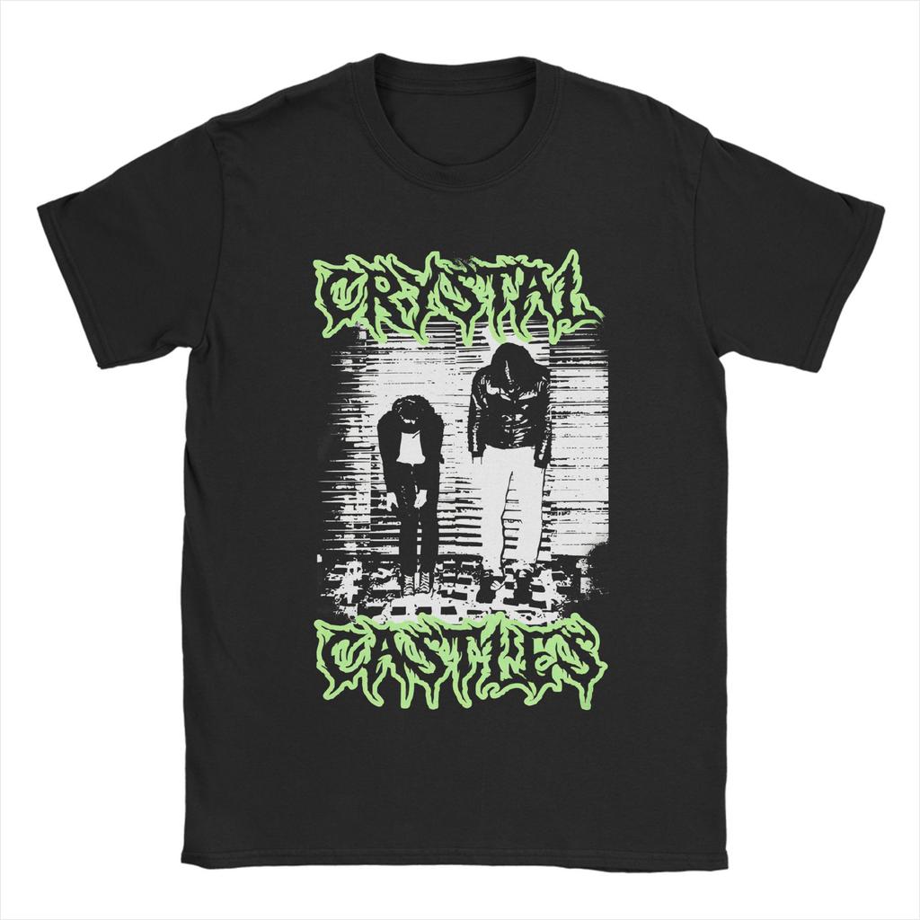 Camisetas Gráficas Unisex Crystal Castles Ropa de Música Electrónica Celestica Estilo Minimalista Camisetas de Manga Corta con Cuello Redondo Camiseta