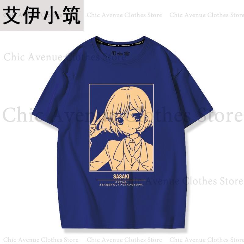 Anime The Melancholy of Haruhi Suzumiya Series Print Tshirt Cotton Summer Tops Short Sleeve Tee Daily Clothing Women Clothes