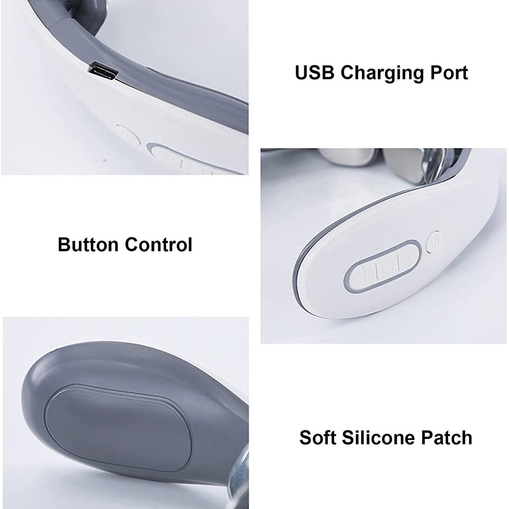 Elektrische nekmassager Intelligente schouder-nekmassager 3 standen 6 koppen nekmassager met verwarming