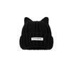 Kitten Ears Wool Hat Women's Autumn and Winter Korean Versatile Knitted Hat Big Head Circumference Showing Small Face Thickened Warm Cold Hat