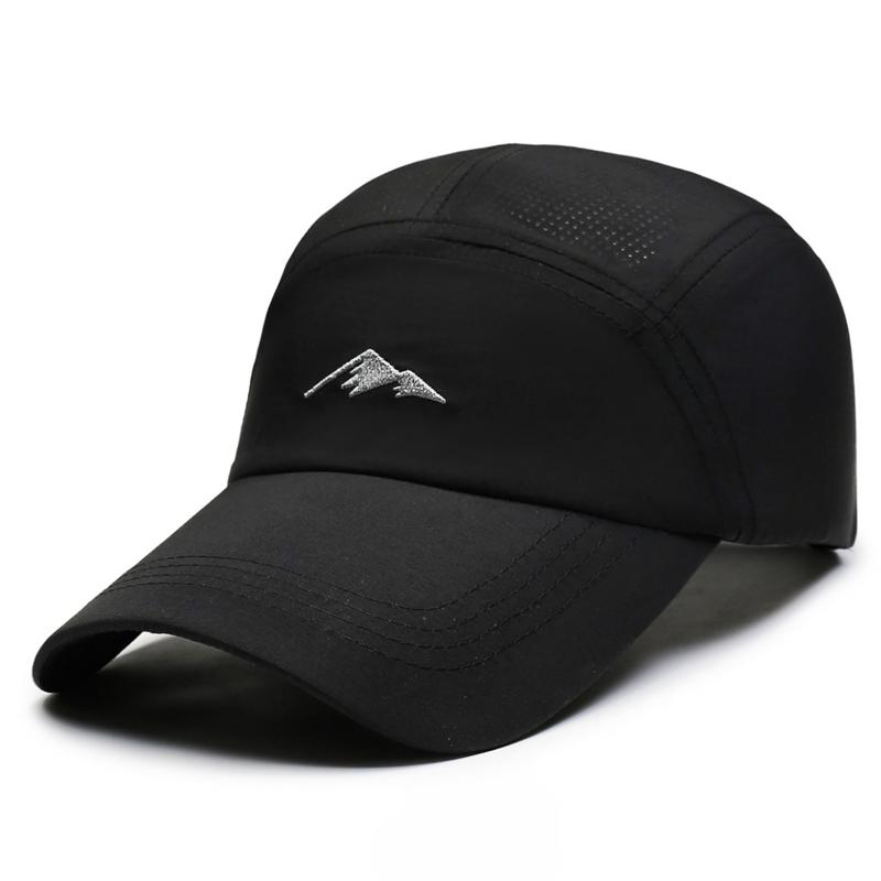 Men s Summer Quick-Drying Sunscreen Cap Outdoor Sunshade Breathable Baseball Cap чёрный