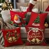 Merry Christmas Red Pillowcasesuitable For Sofa Car Bedroom Decorative Cushion Cover Pillow Cover