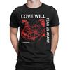 Novelty Love Will Tear Us Apart Lil Peep Joy Division  T-Shirt Men's 100%Cotton Short Sleeve  O-neck Summer Clothes