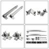 Brand New Short Brackets Photovoltaic Support Adjustable Aluminum Alloy Flat Roof Mounting Silver Solar Holder