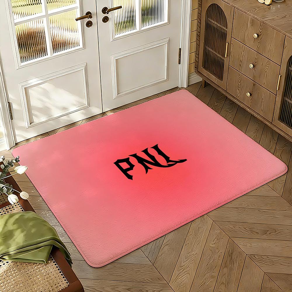 P-PNL Floor Mat Soft Thickened Absorbent Non-Slip Bedroom Living Room Door Mat Home Decor Flannel Rugs