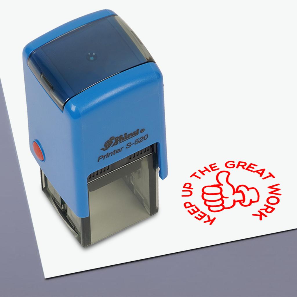 Printtoo Teachers  Stamp  Keep Up The Great Work Self,Inking Rubber  Stamp  Motivation Encouragement Review Messages