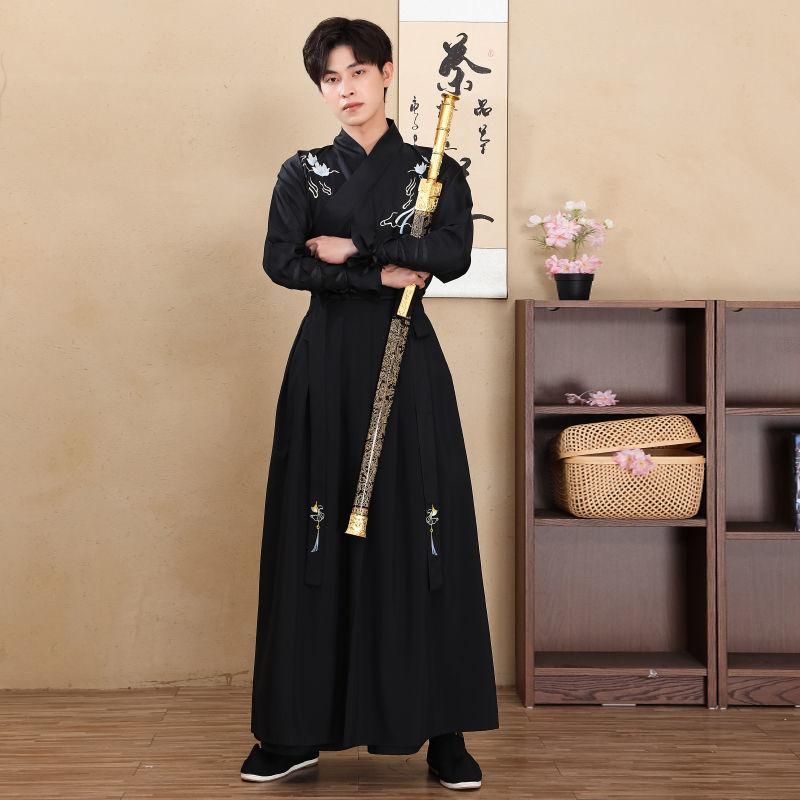 Men's Clothing Hanfu Martial Arts Style Chivalrous Handsome Men's Suit
