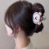 Geometry Bear Hair Clip Hairpin Plastic Grab Clip Creative Cartoon Hair Claw  Vacation
