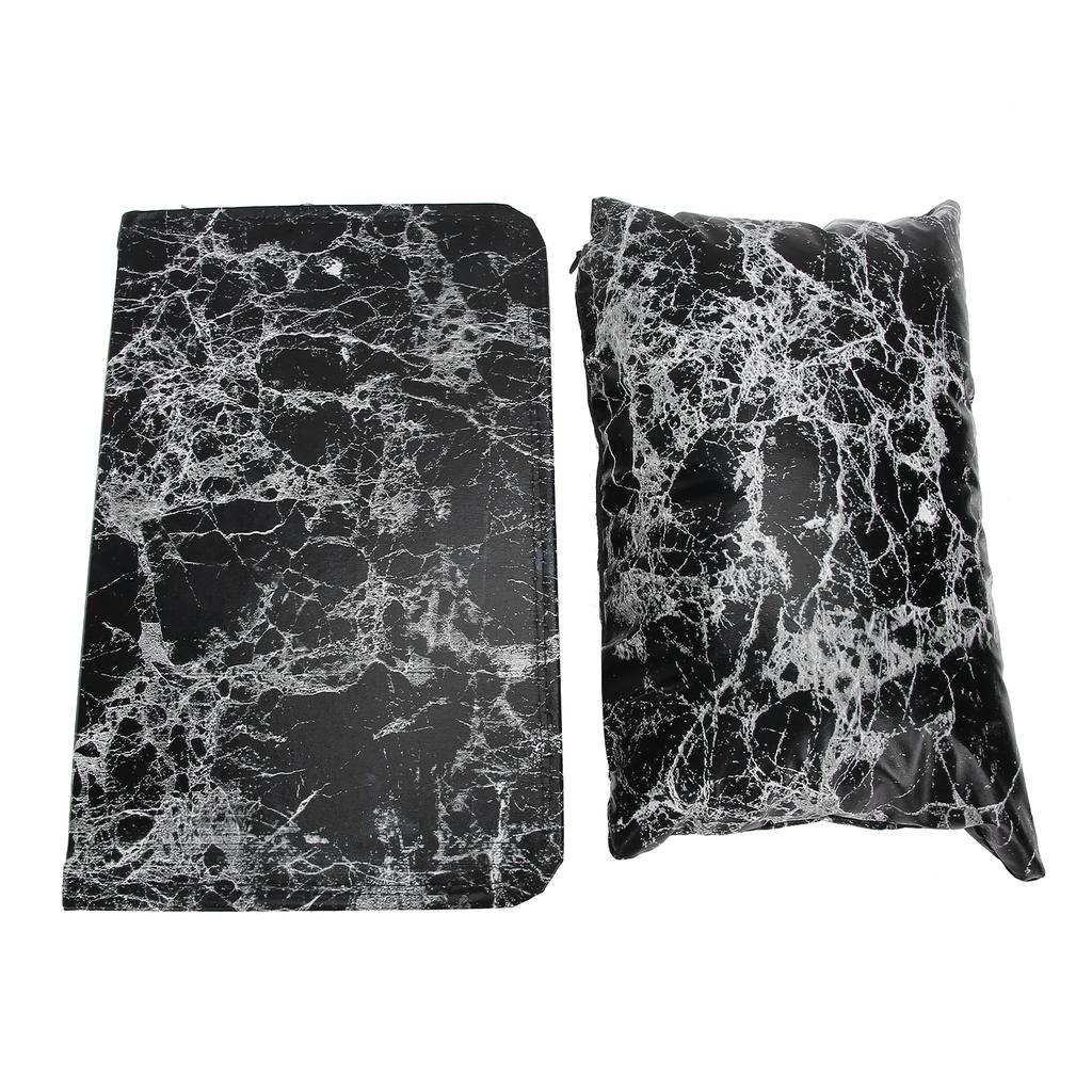 Marbling Nail Art Hand Pillow PU Leather Washable Folding Table Pad Hand Rest Mat