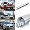 Universal Vinyl Wrap Sticker Chrome Silver PET Film Self Adhesive Motorcycle Decal for Car Bike Accessories