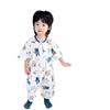Children's Summer Sleeping Bag with Breathable Mesh Back, Unisex Anti-kick Short Sleeve Pajamas, Sweat-wicking for Kids