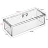 Acryl Rechteckige Schreibtisch-Aufbewahrungsbox Mit Deckel Für Schmuck Und Make-up-Organizer