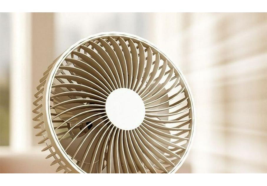 USB Rechargeable Oscillating Desktop Fan - Low Noise, Portable, Detachable, and Washable