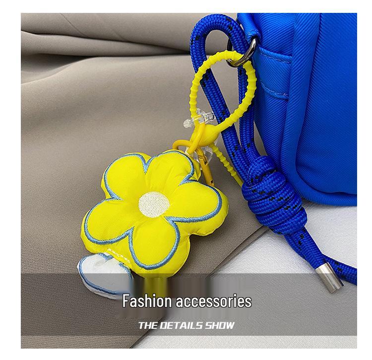 Cartoon Graffiti Canvas Crossbody Bucket Bag - Illustration Design Handbag