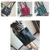 Large Pu Leather Fashion Shoulder Bag With Letter Design For Daily Commute