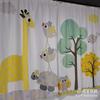 New Cheap Cartoon Elephant Bird Giraffe Lion Zoo Digital Printed Curtain for Blinds Windows Bedroom Living Room Kitchen