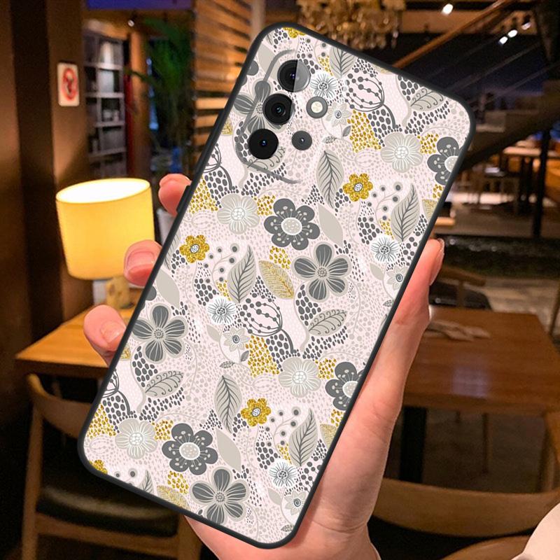 Floral Charm Secret Garden Case For Samsung A12 A22 A32 A42 A52 A72 A14 A24 A34 A54 A50 A51 A71 A13 A33 A53 Cover Shell