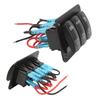 DC Rocker Switch Panel 5Pin Toggle Switch Panel 3 Gang Switch Panel for Marine Boat Car ATV UTV Car